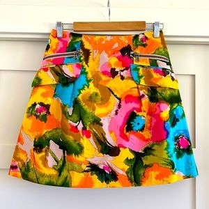 Nanette Lenore floral skirt size 6 EUC